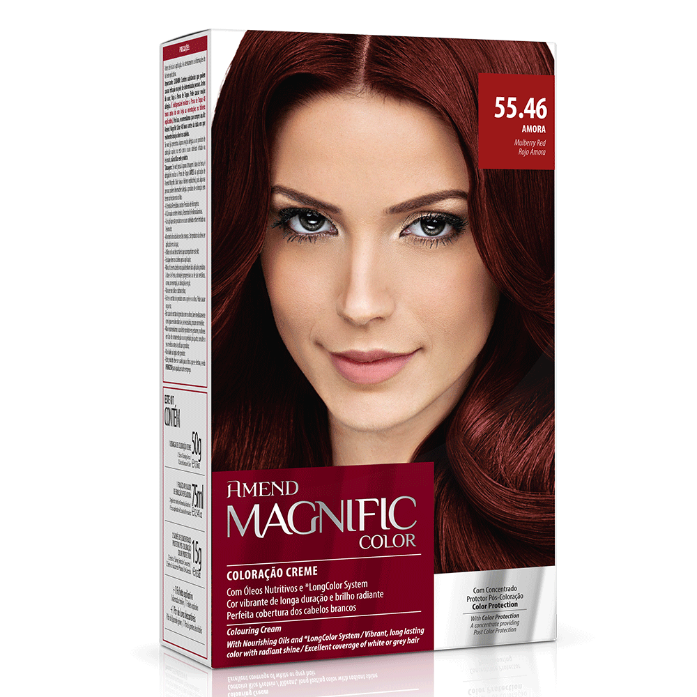 Kit Coloração Amend Magnific Color 55.46 Amora